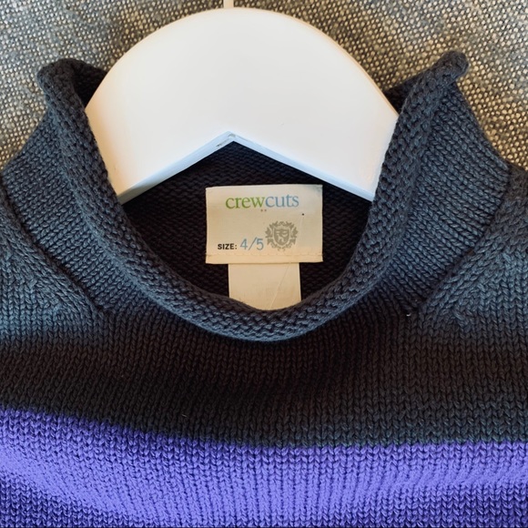 NWT 4-5 Crewcuts J Crew Boys Roll Neck Classic Sweater - Picture 3 of 6